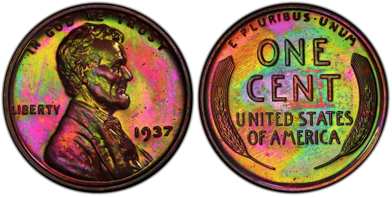 1937 Proof Lincoln Wheat Cent