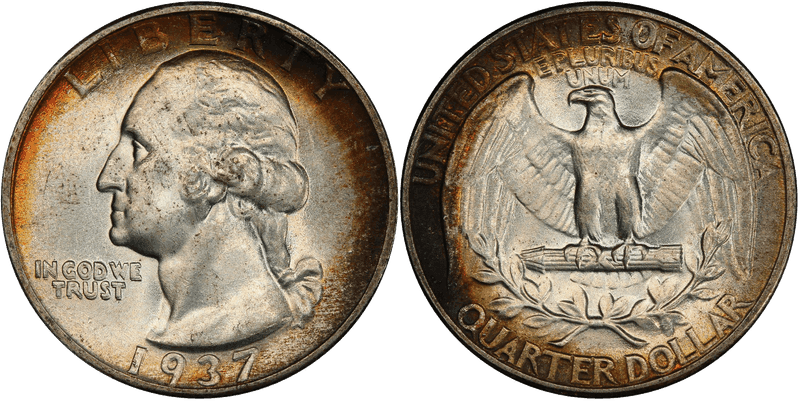 1937 Washington Quarter - Doubled Die Obverse
