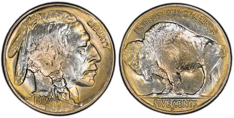 1937 (D) Buffalo Nickel