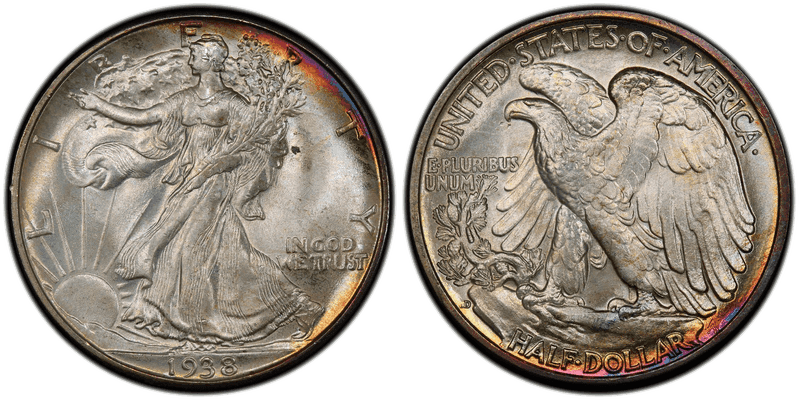 1938 Walking Liberty Half Dollar