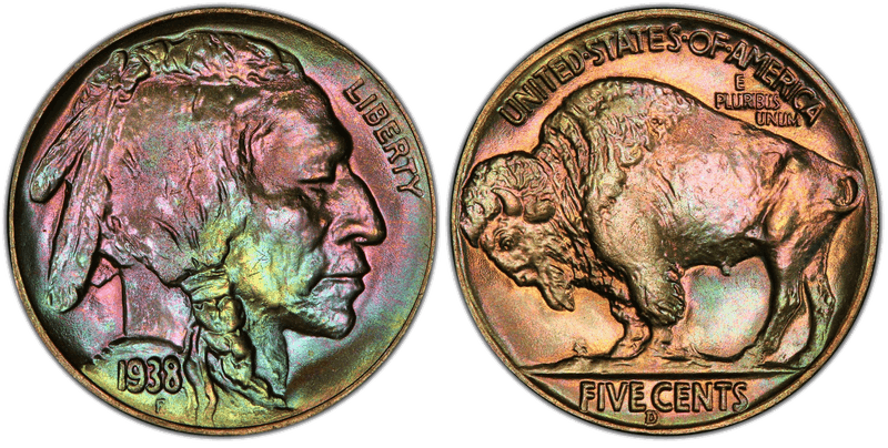 1938 (D) Buffalo Nickel - D/S