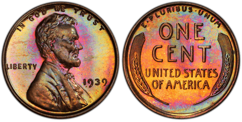 1939 Proof Lincoln Wheat Cent