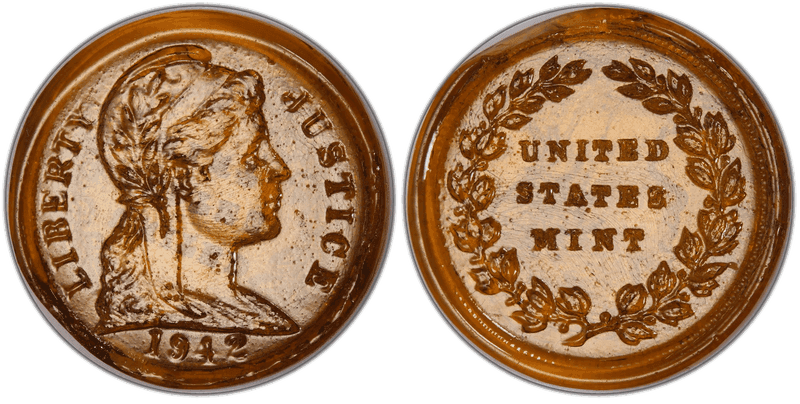 1942 Cent Pattern - J-2069, Glass 42-70