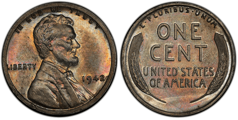 1942 Cent Pattern - J-2081, High Relief