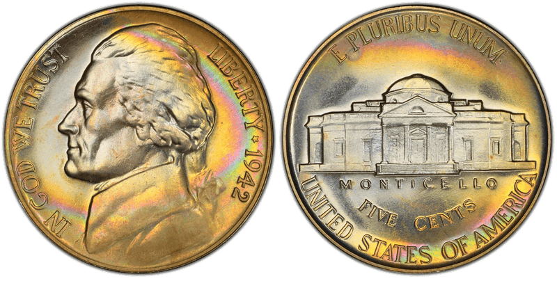 1942 Proof Jefferson Nickel