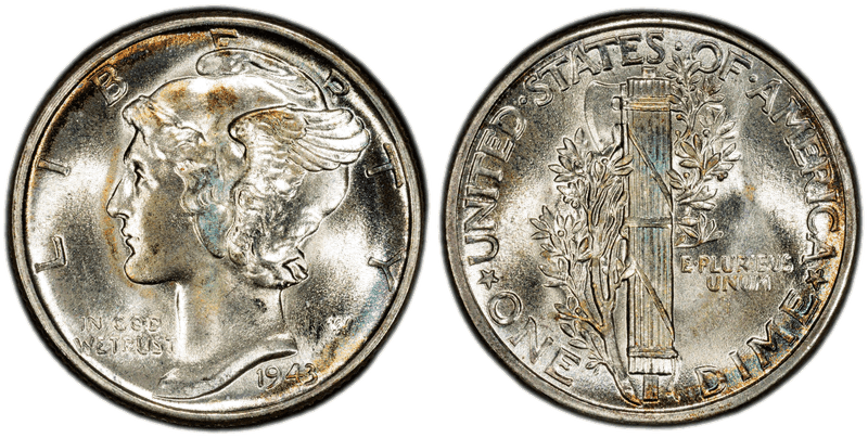 1943 Mercury Dime