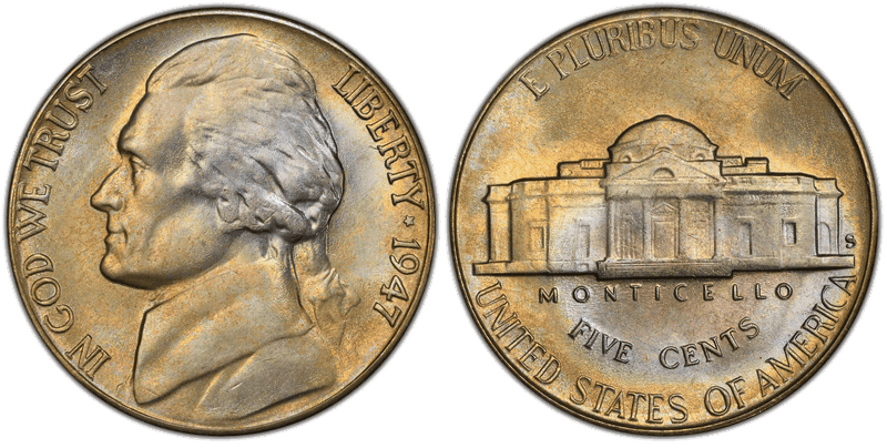 1947 (S) Jefferson Nickel