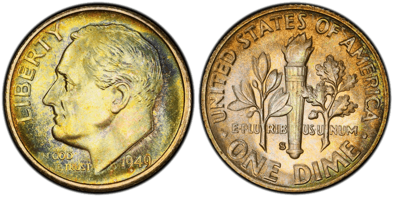 1949 (S) Roosevelt Dime
