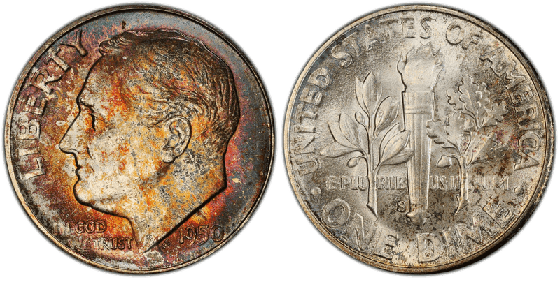 1950 (S) Roosevelt Dime
