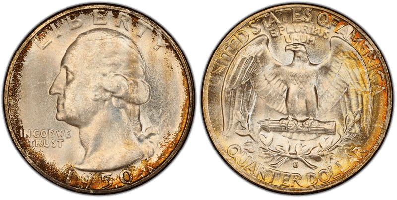 1950 (S) Washington Quarter - S/D