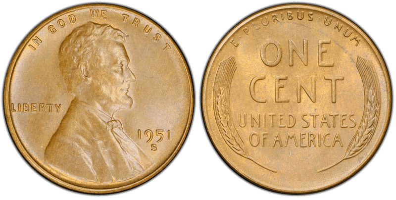 1951 (S) Lincoln Wheat Cent