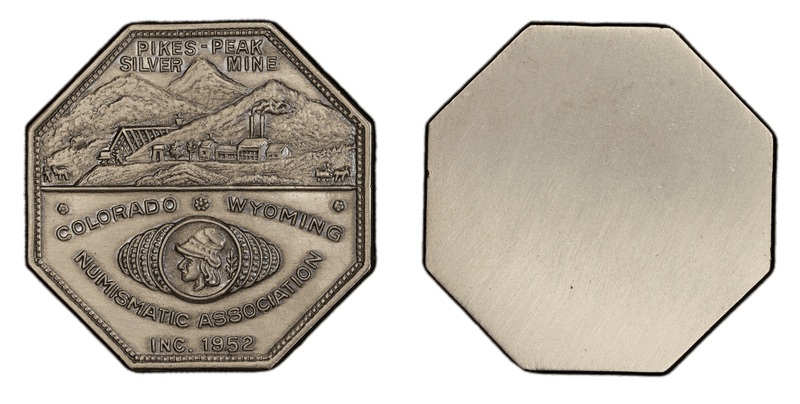 1952 Medal C.W.N.A. Pikes Peak Copper-Ni-Zn Uniface
