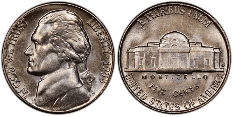 1953 (S) Jefferson Nickel