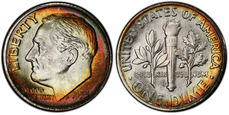 1955 (S) Roosevelt Dime