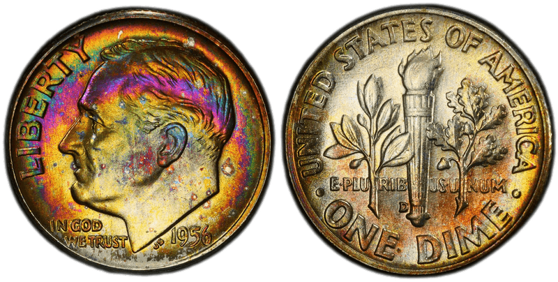 1956 Roosevelt Dime