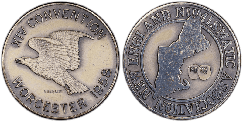 1958 Silver Medal 14th Convention Worcester N.E.N.A.