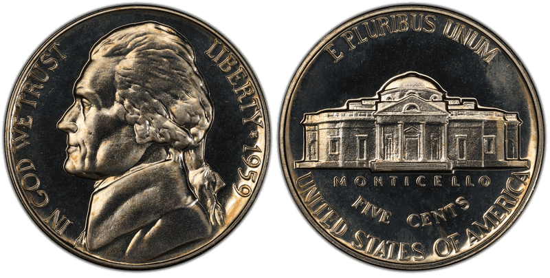 1959 Proof Jefferson Nickel