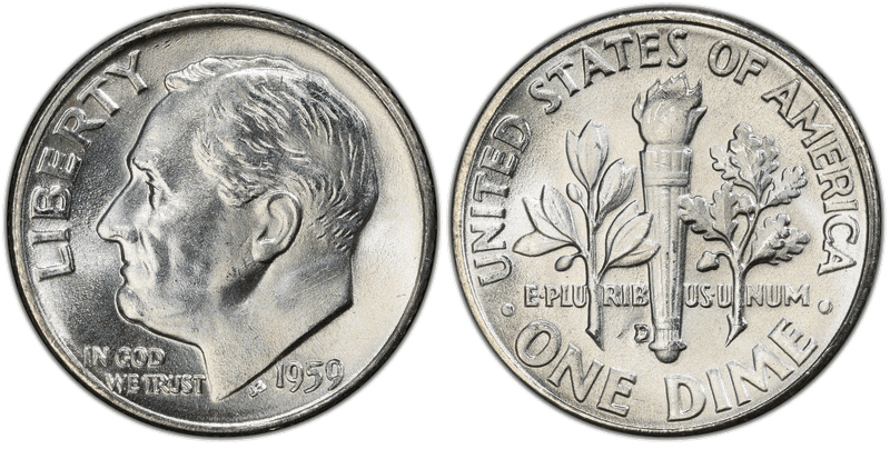 1959 (D) Roosevelt Dime
