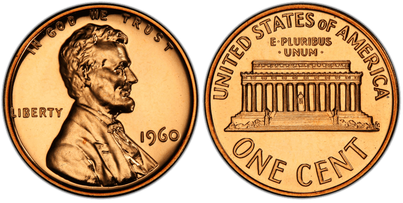 1960 Lincoln Memorial Cent - Proof Large Date