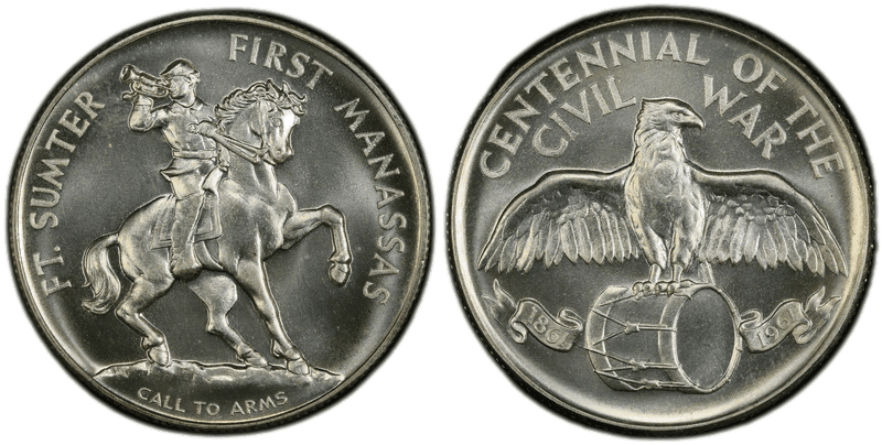 (1961) Silver So-Called Half Dollar, Civil War Centennial