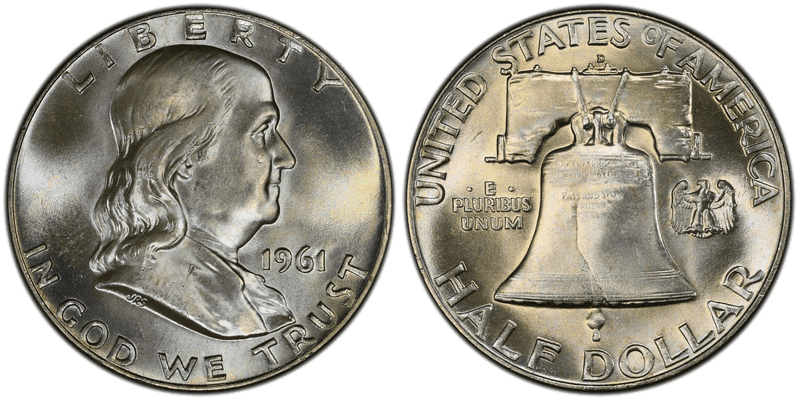 1961 Franklin Half Dollar
