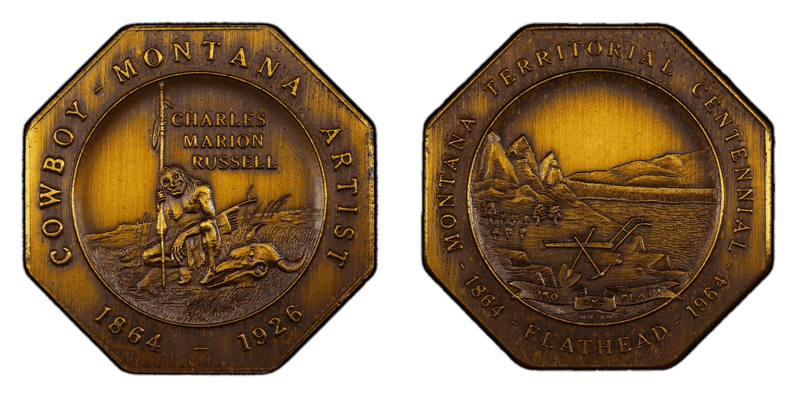 1964 Medal Montana Centennial - Flathead Brass