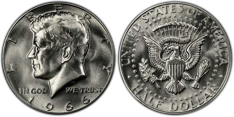 1966 Kennedy Half Dollar