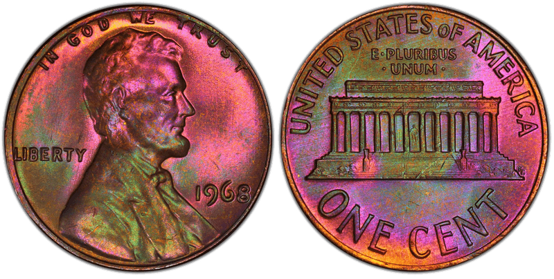 1968 Lincoln Memorial Cent