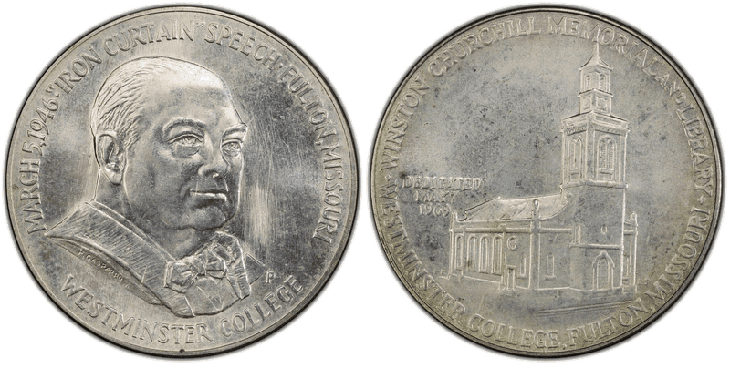 1969-P Silver Medal D1969-5b, Churchill Memorial