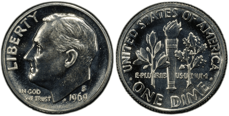 1969 (S) Proof Roosevelt Dime
