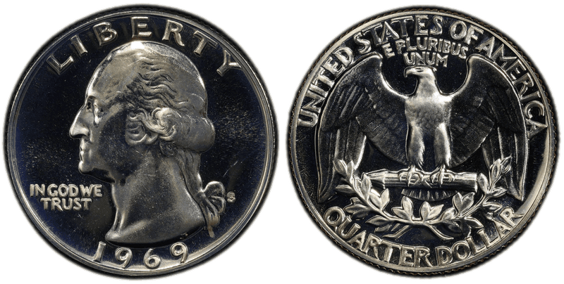 1969 (S) Proof Washington Quarter