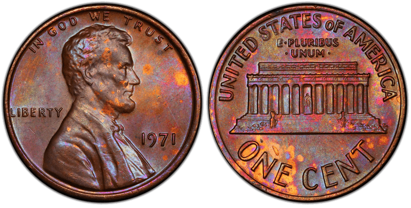 1971 Lincoln Memorial Cent