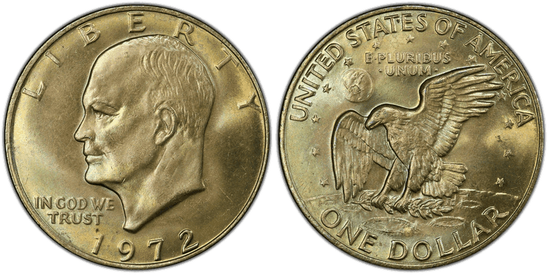 1972 Eisenhower Dollar - Type 1