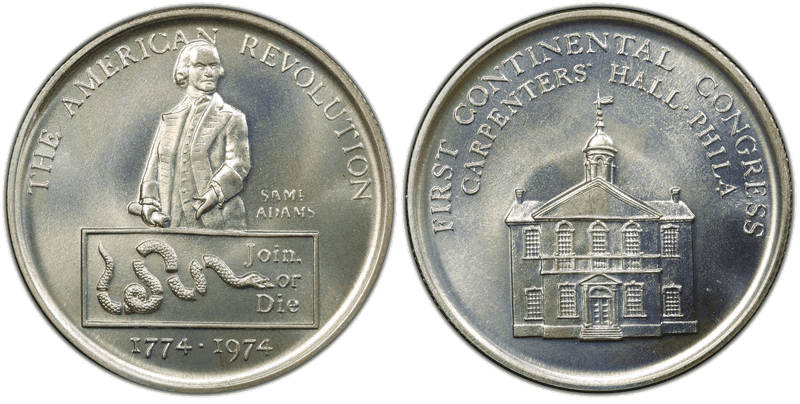 (1974) Silver So-Called Half Dollar, First Continental Congress