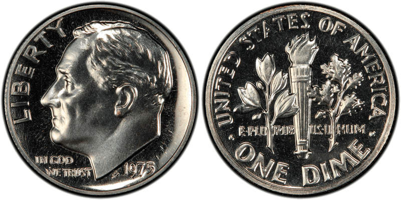 1975 (S) Proof Roosevelt Dime - No S