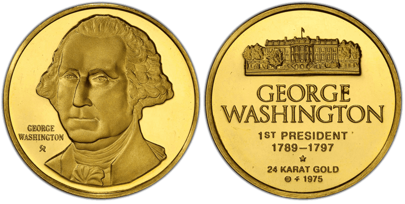 1975-FM Gold Medal George Washington