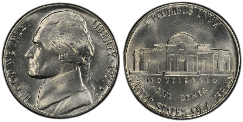 1977 Jefferson Nickel