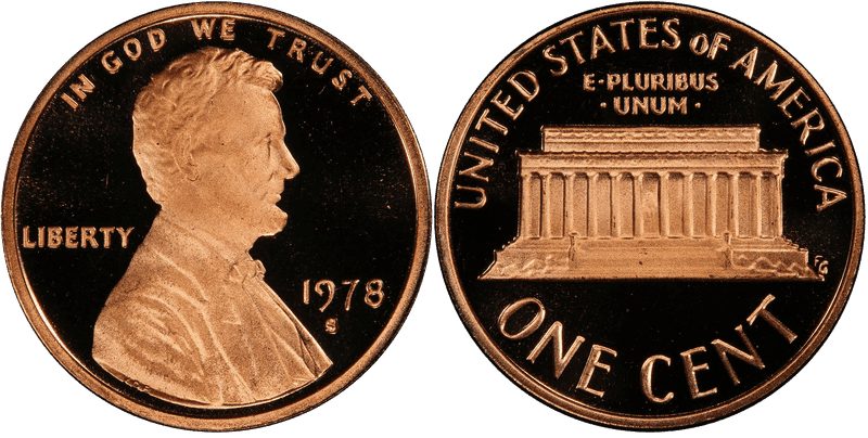 1978 (S) Proof Lincoln Memorial Cent