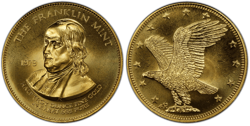 1979-FM Medal The Franklin Mint Gold