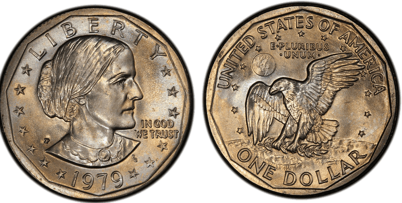 1979 (P) Susan B. Anthony Dollar - Wide Rim