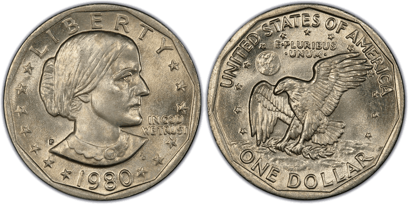 1980 (P) Susan B. Anthony Dollar