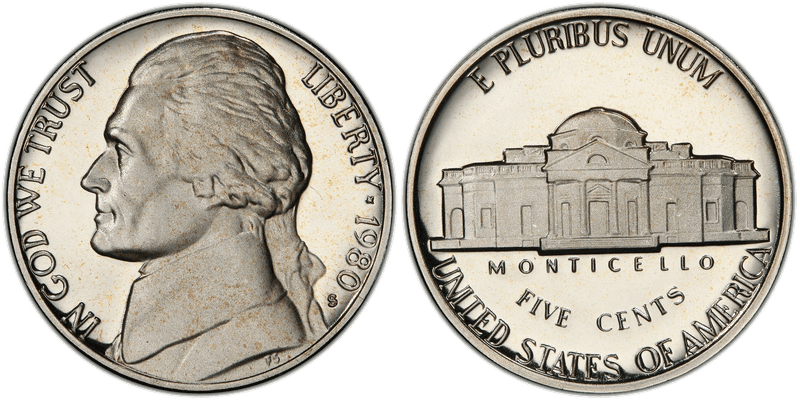 1980 (S) Proof Jefferson Nickel