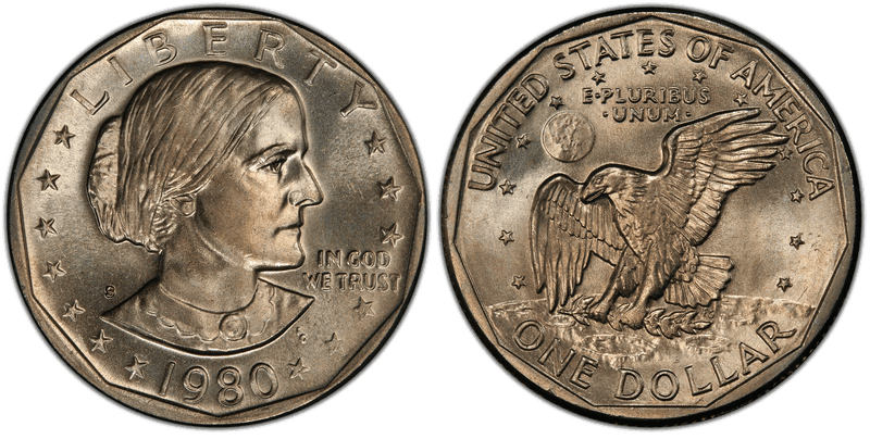 1980 (S) Susan B. Anthony Dollar