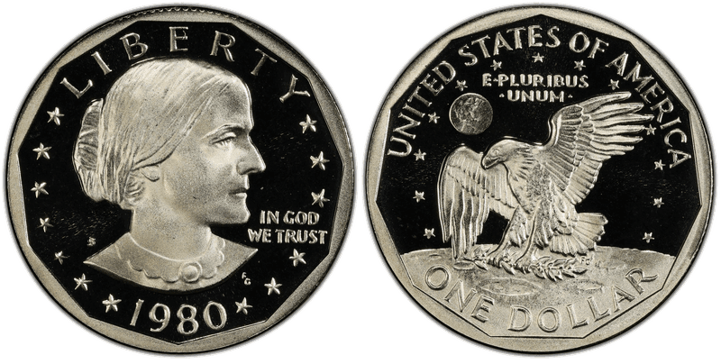 1980 (S) Proof Susan B. Anthony Dollar