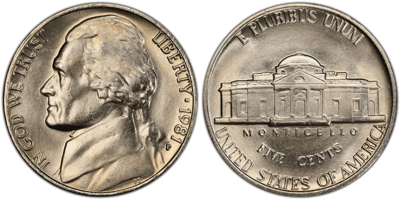 1981 (P) Jefferson Nickel