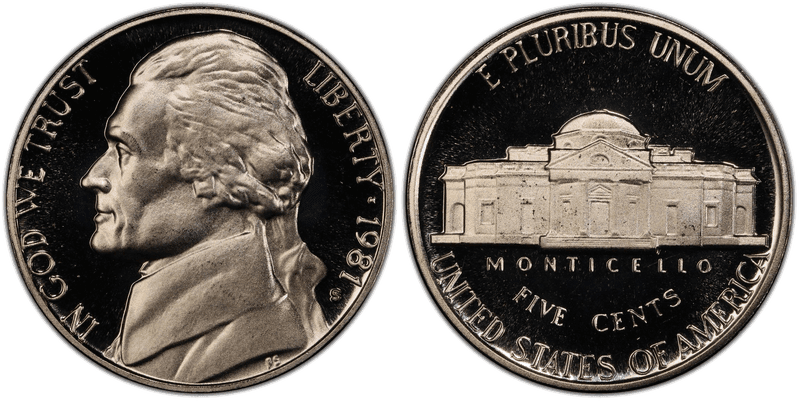 1981 (S) Proof Jefferson Nickel - Type 1
