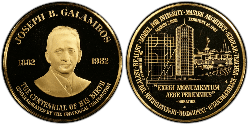 1982-FM Medal Joseph B. Galambos Gold