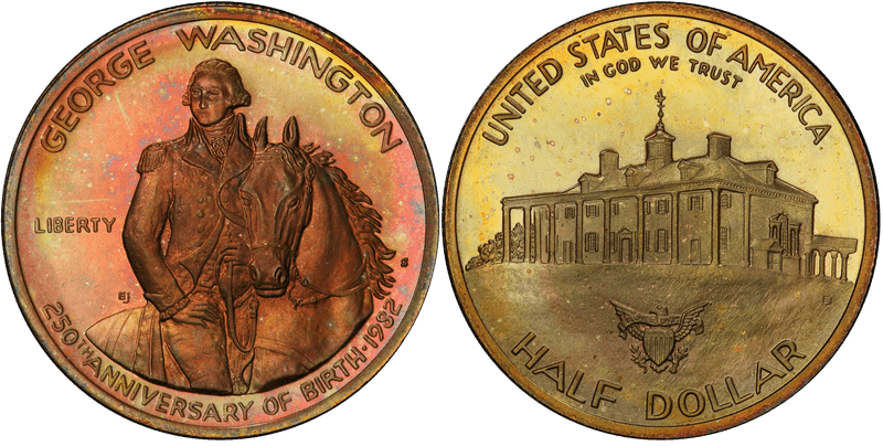 1982 (S) Proof George Washington 250th Anniversary Commemorative Half Dollar