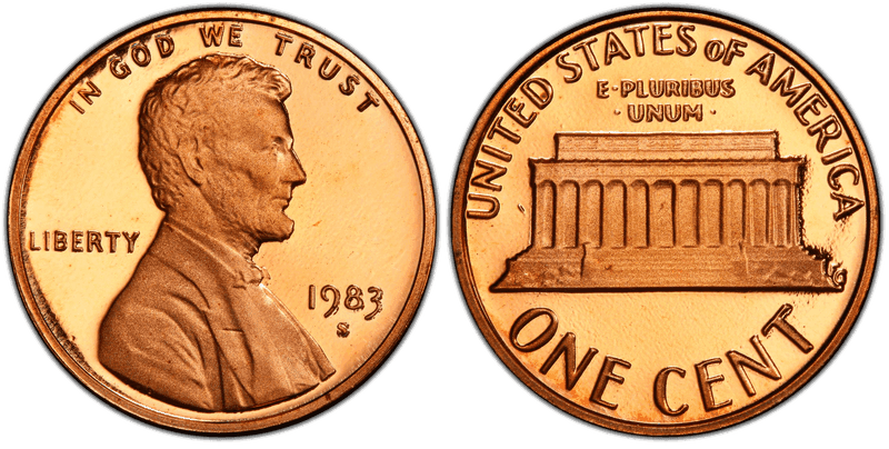 1983 (S) Proof Lincoln Memorial Cent