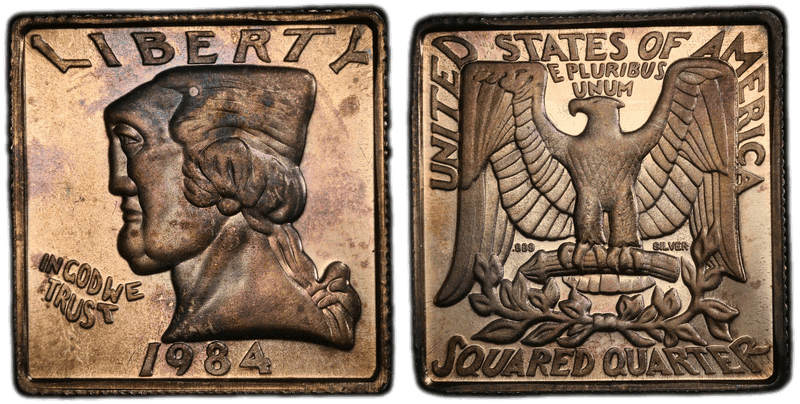 1984 Washington Quarter - Privately Issued Patterns